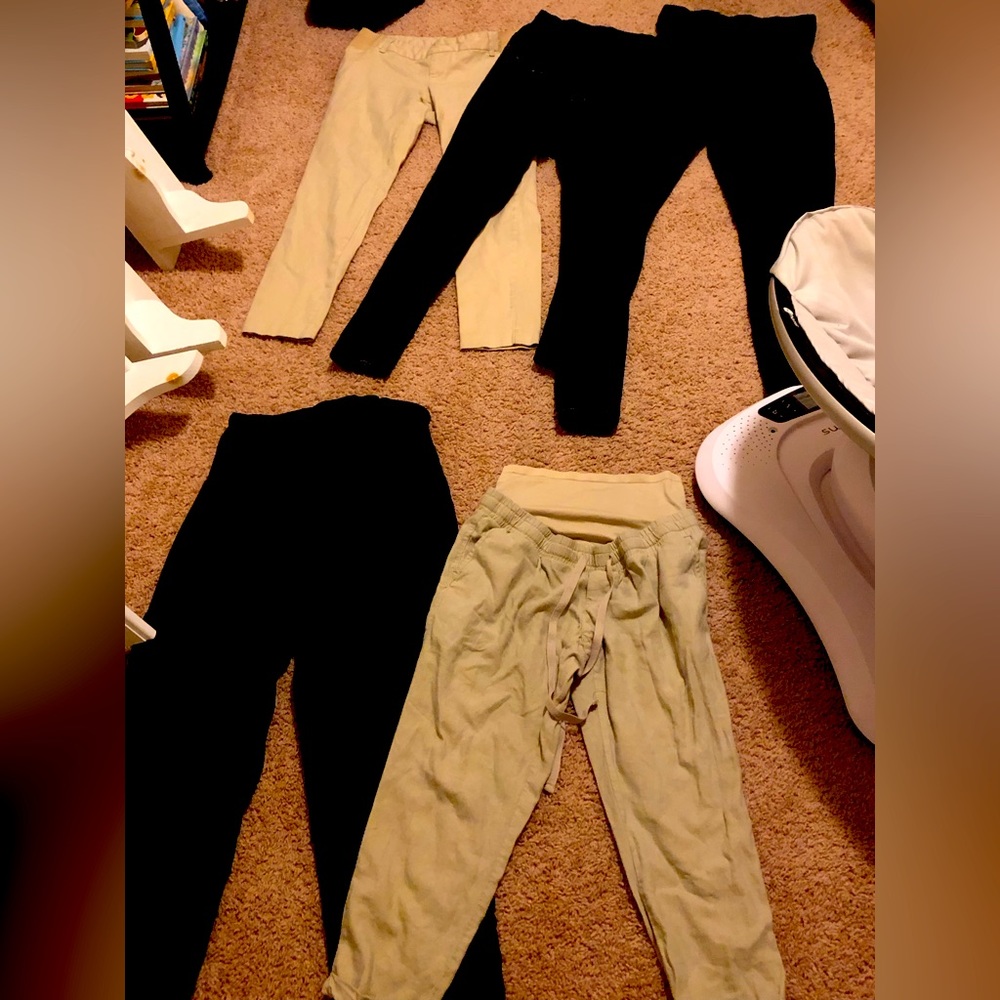 Bundle of 5 maternity pants sz S